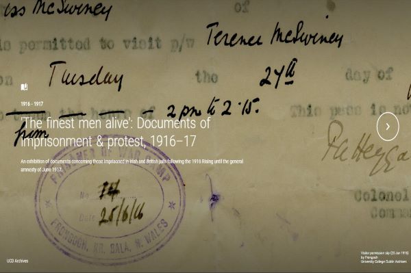 ‘The finest men alive’: Documents of imprisonment & protest, 1916-17